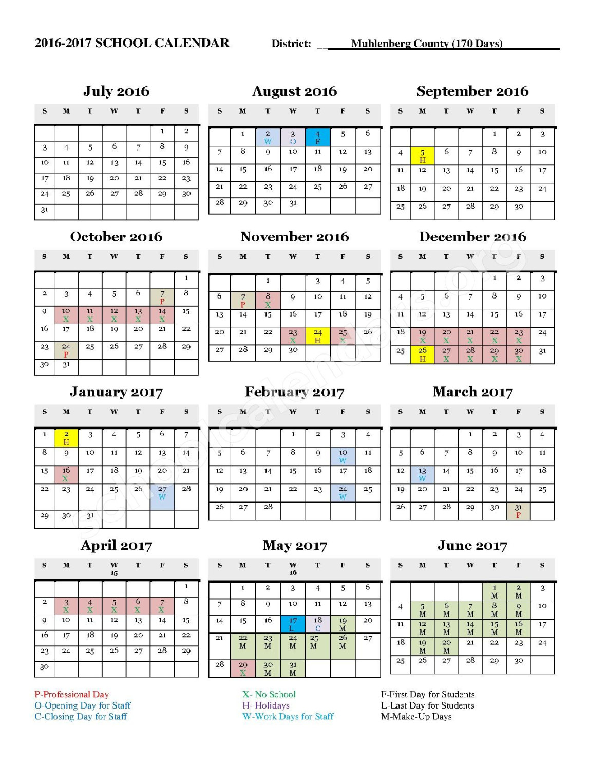 Muhlenberg County School District Calendars – Greenville, KY