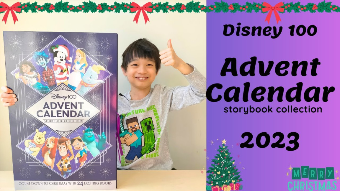 Opening Disney  Advent Calendar Storybook Collection  - Count Down  to Christmas with  books