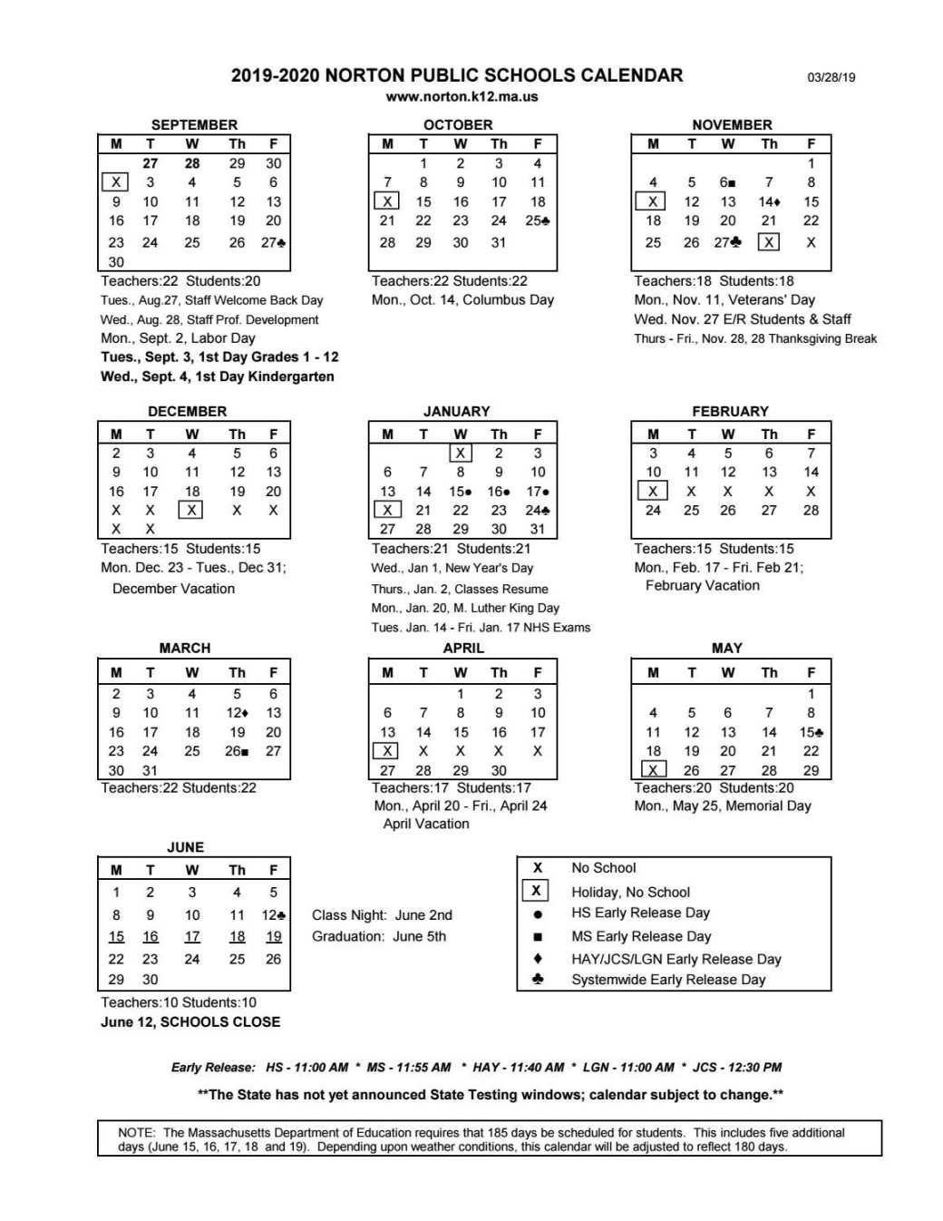 Updated - School Calendar by Karen Winsper - Issuu
