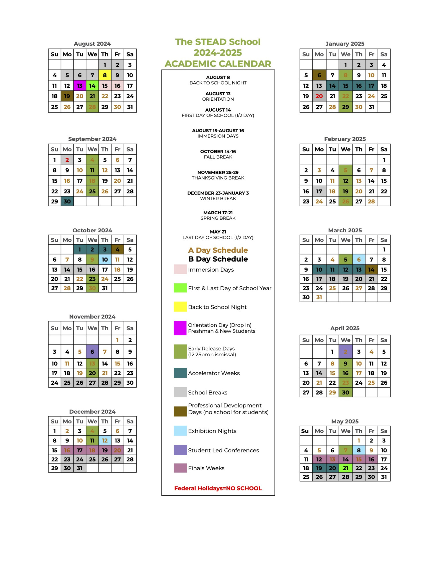 Academic Calendar 