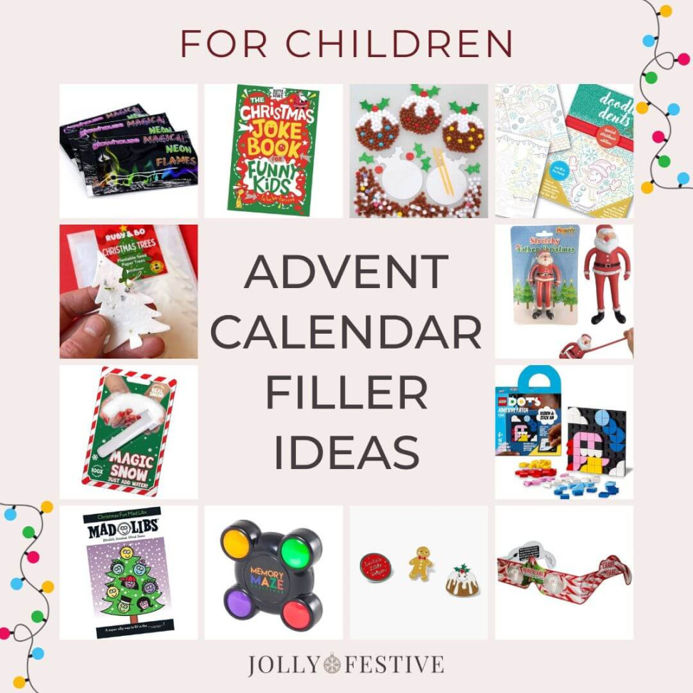 Advent Calendar Fillers For Children - Jolly Festive