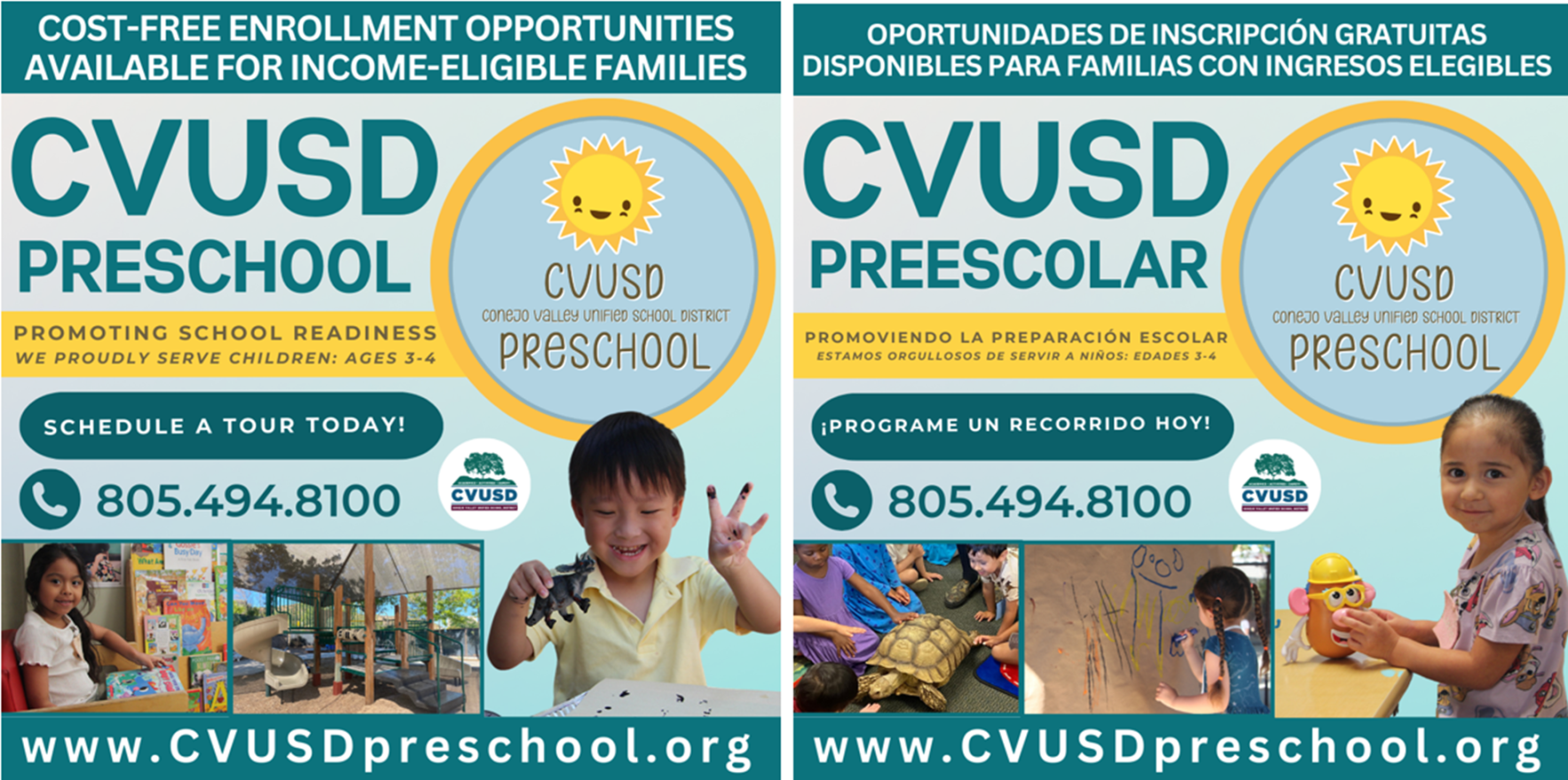 CVUSD Preschool: Now Accepting Applications for the -