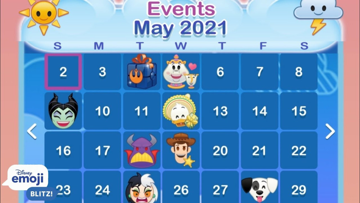 Disney Emoji Blitz Events for May