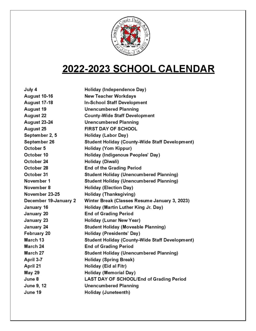 Lcps Calendar -