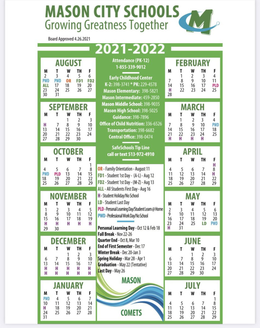 Mason City Schools on X: "@TamiLauschket Graduation next year is