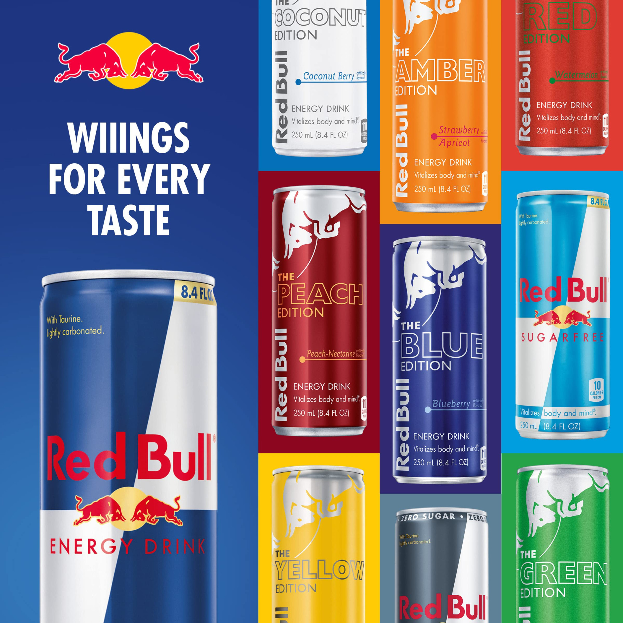 Red Bull Energy Drink, Total Zero,
