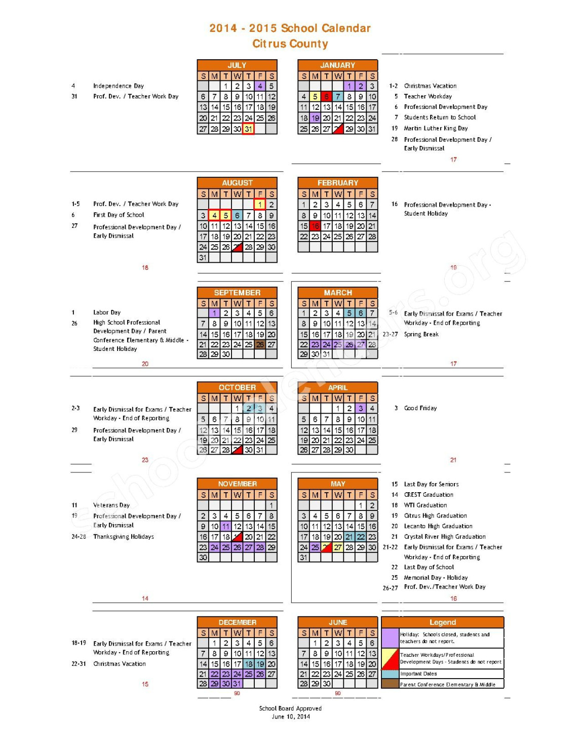 Citrus County Events Calendar
