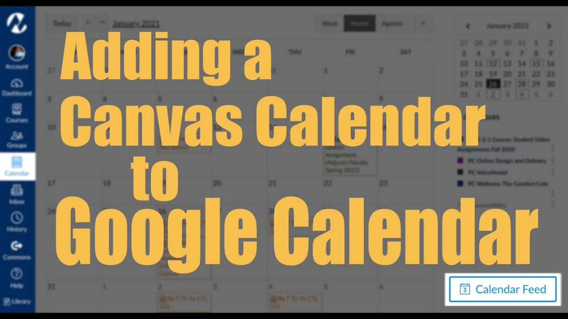 Canvas Calendar show in Google Calendar