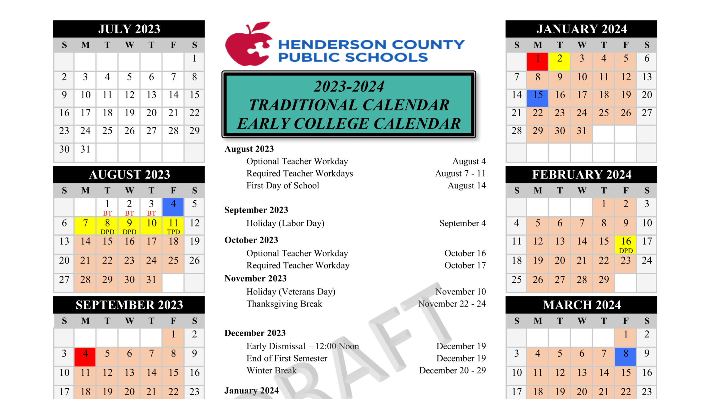 Henderson County School Board approves unlawful traditional calendar