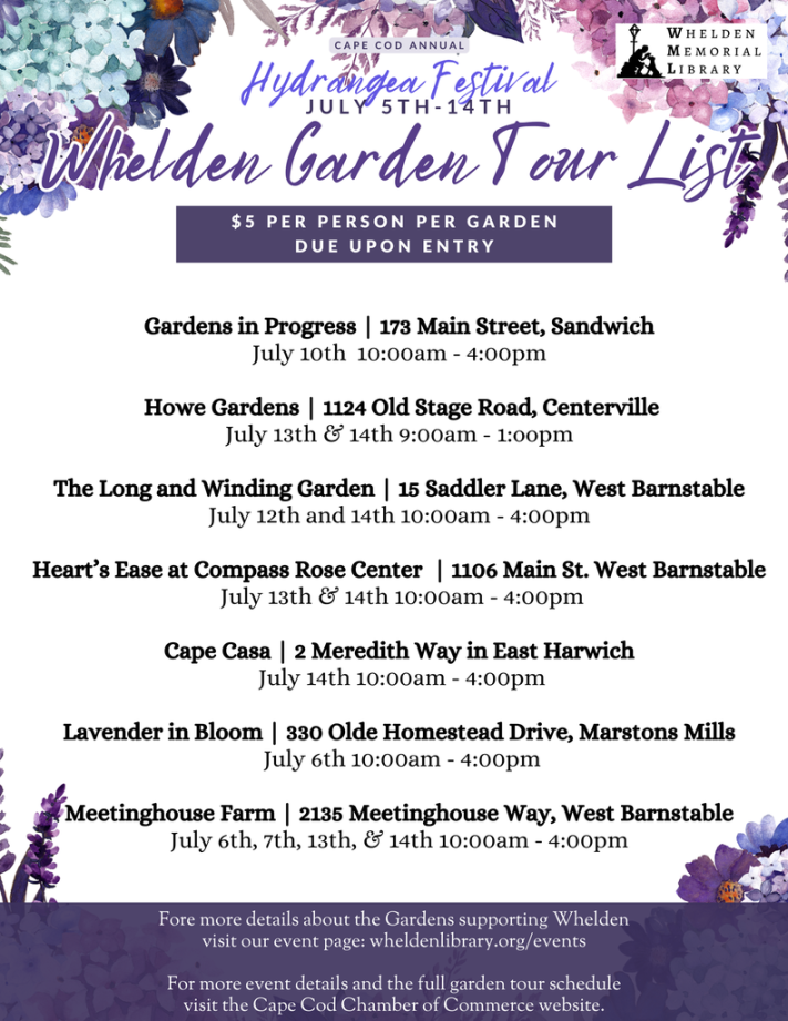 Hydrangea Festival  - wheldenlibrary