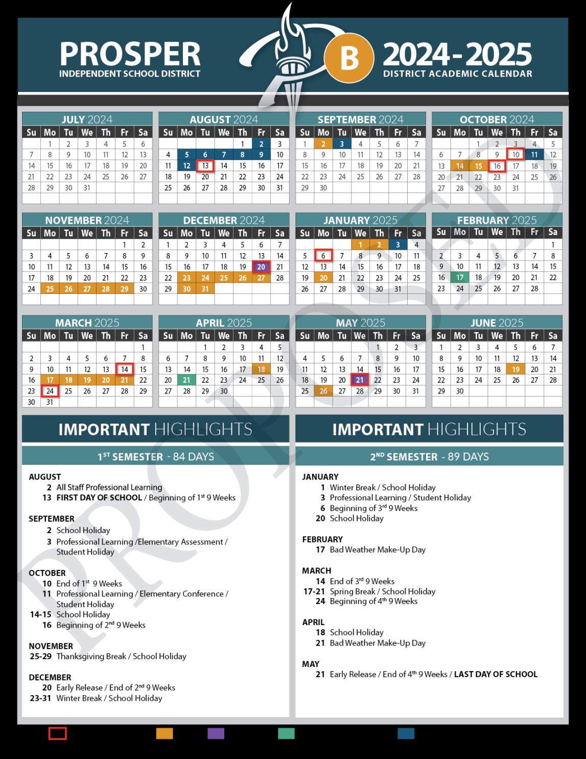 Prosper ISD officials seek feedback on - academic calendar