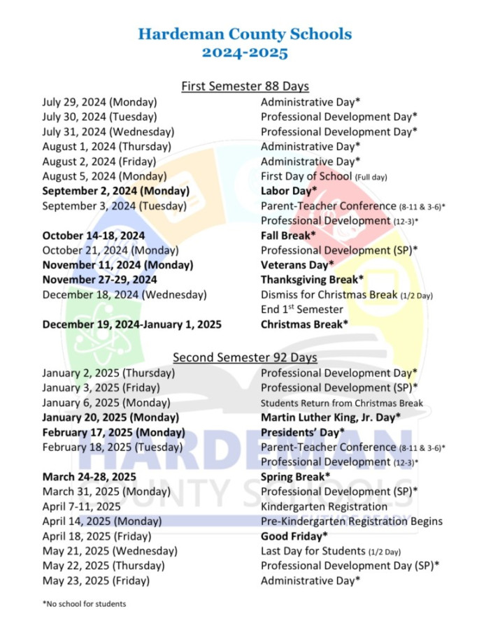 School Board Sets - School Calendar - Hatchie Press