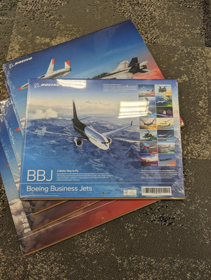 Boeing  calendar, Hobbies & Toys, Stationery & Craft