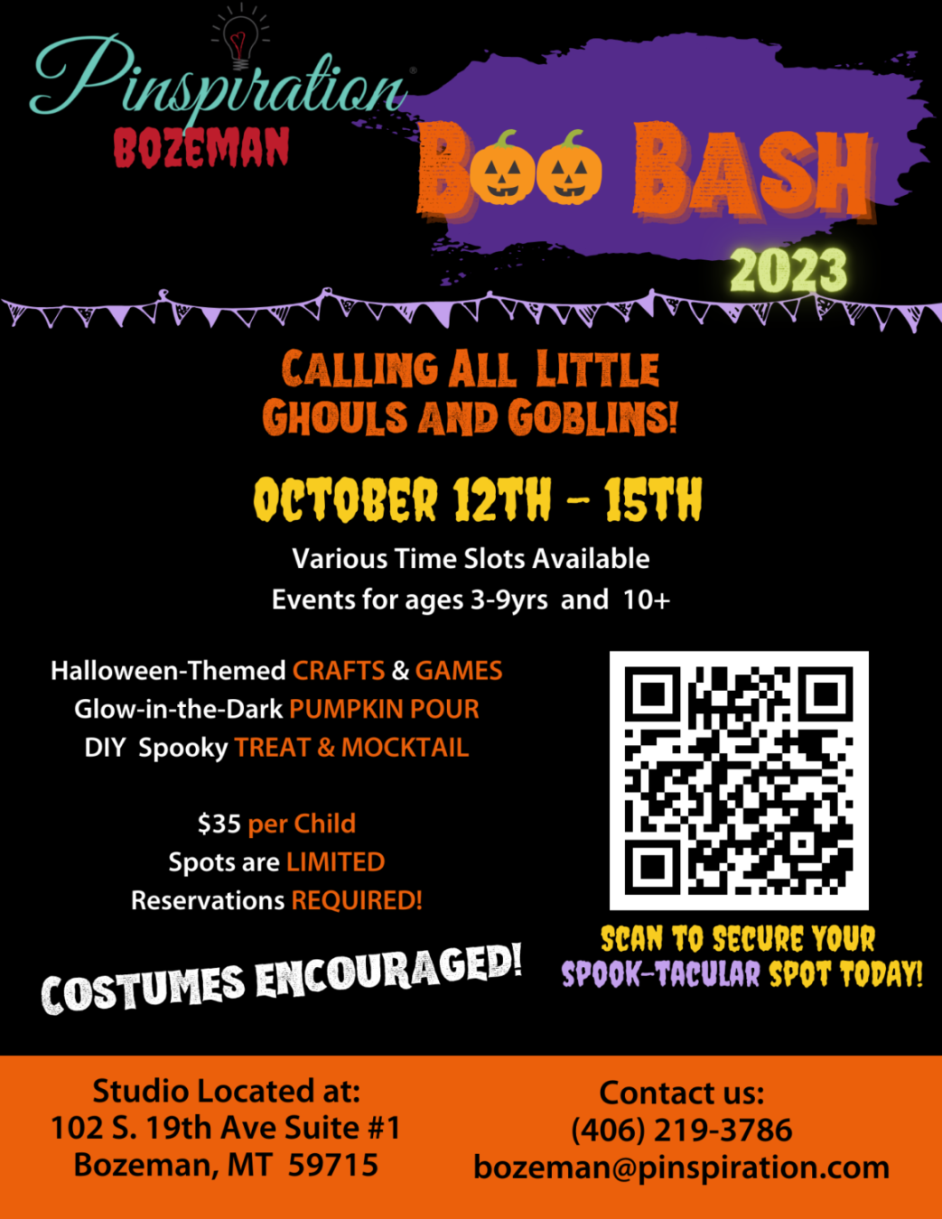 BooBash  at Pinspiration -See All Dates and Times - Downtown