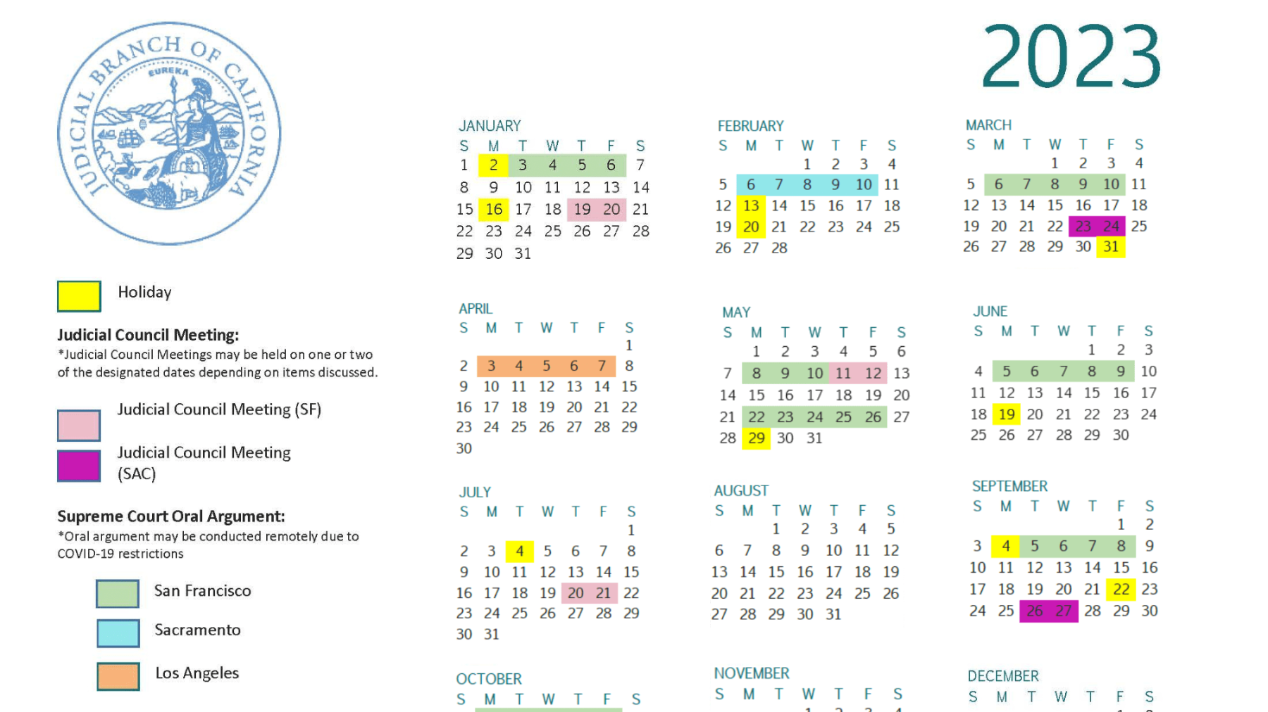 Caledonia County Criminal Court Calendar