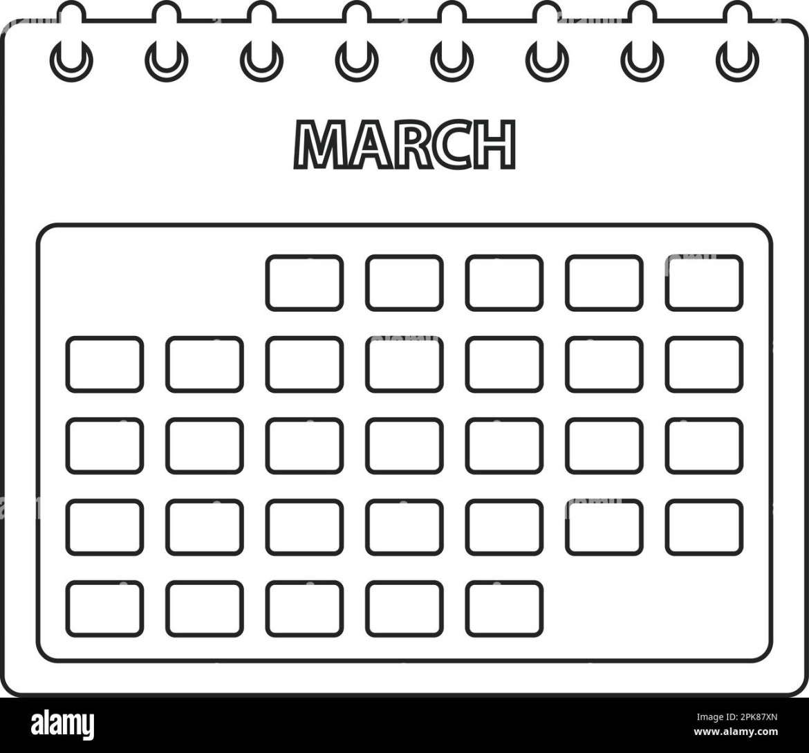 Calendar clipart Black and White Stock Photos & Images - Alamy