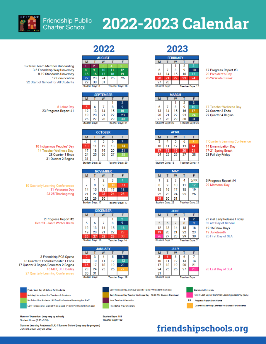 --calendar - Friendship Public Charter School
