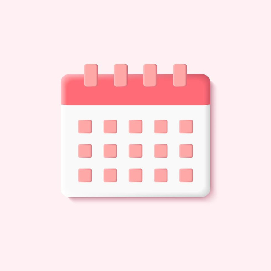 D Pink Calendar Vector Icon Illustration 2218225 Vector Art at