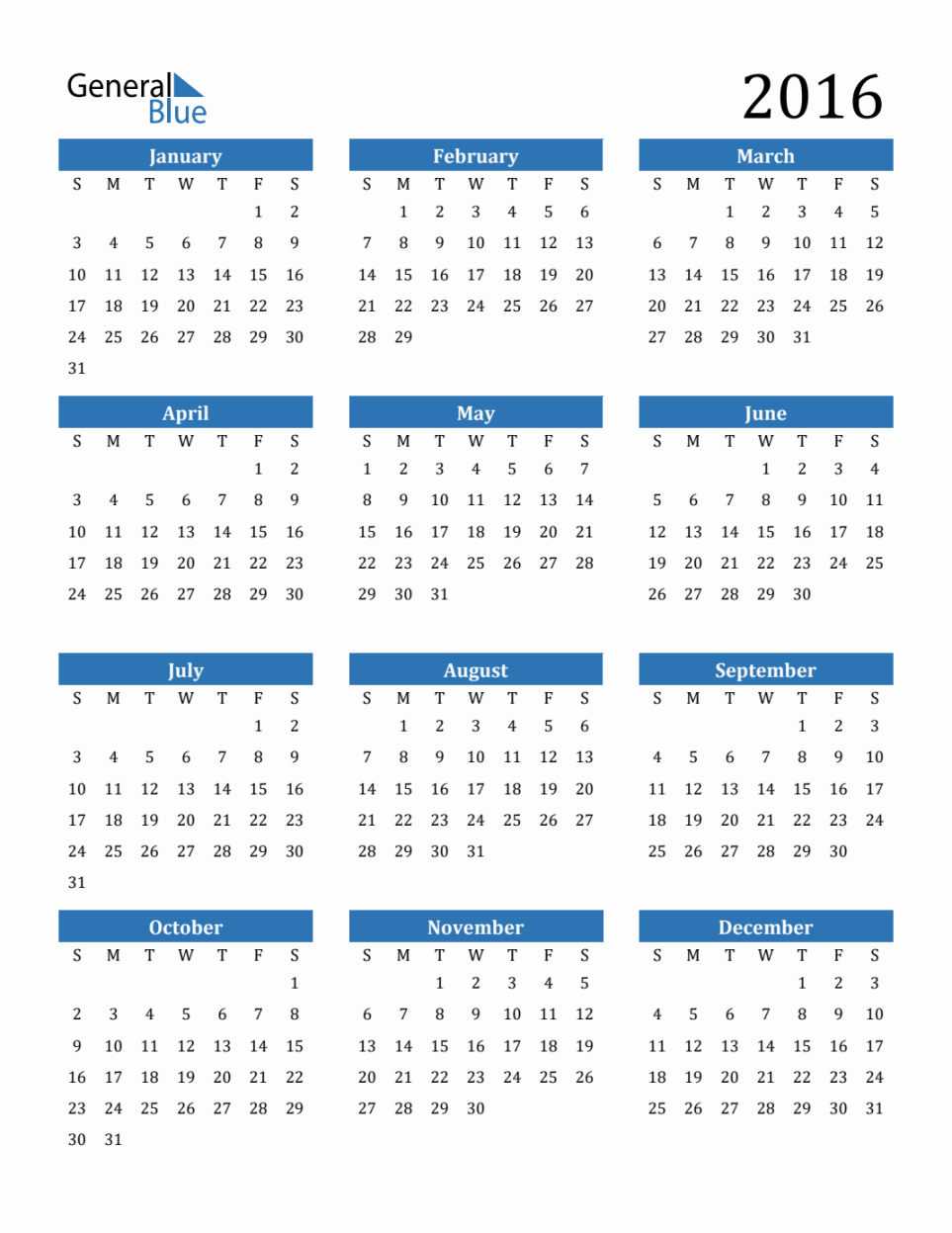 Free  Calendars in PDF, Word, Excel