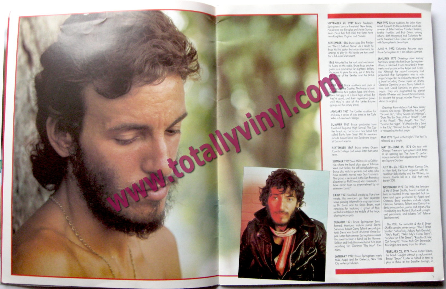 Totally Vinyl Records  Springsteen, Bruce - Born in the USA Calendar