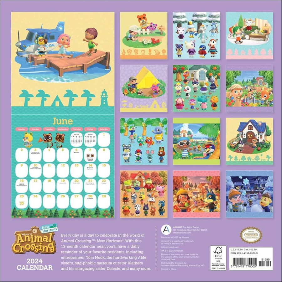 Animal Crossing: New Horizons  Wall Calendar