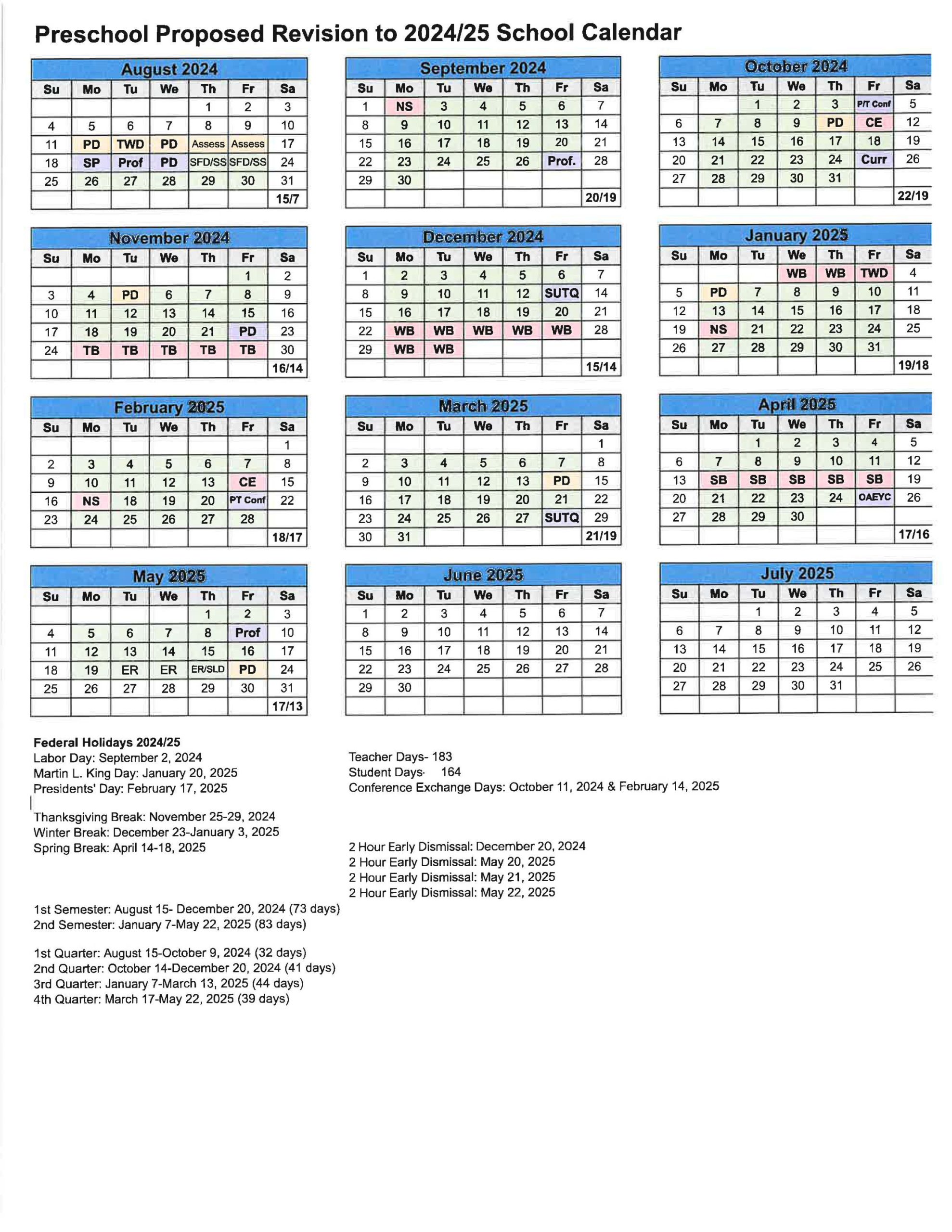 DISTRICT CALENDAR  Edgewood City Schools