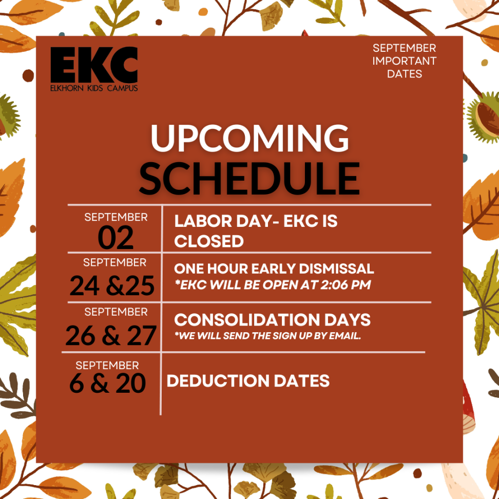 EKC Important Dates  Elkhorn Public Schools Foundation