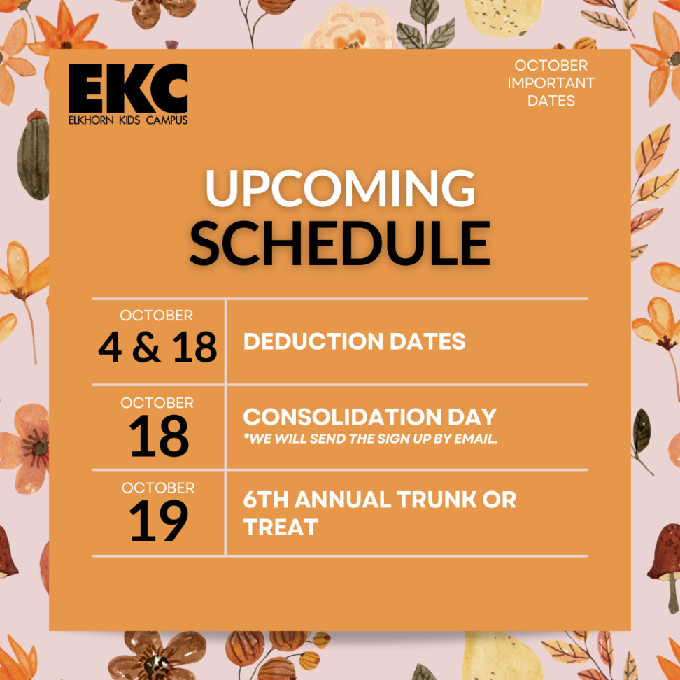 EKC Important Dates  Elkhorn Public Schools Foundation
