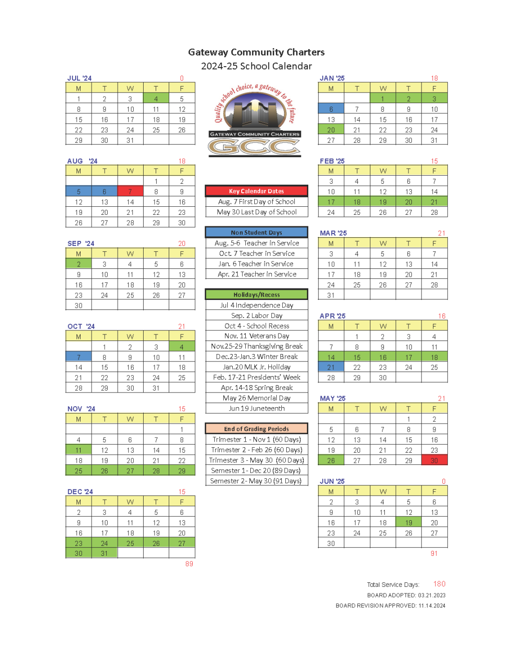 Empowering Possibilities International Charter - School Calendar