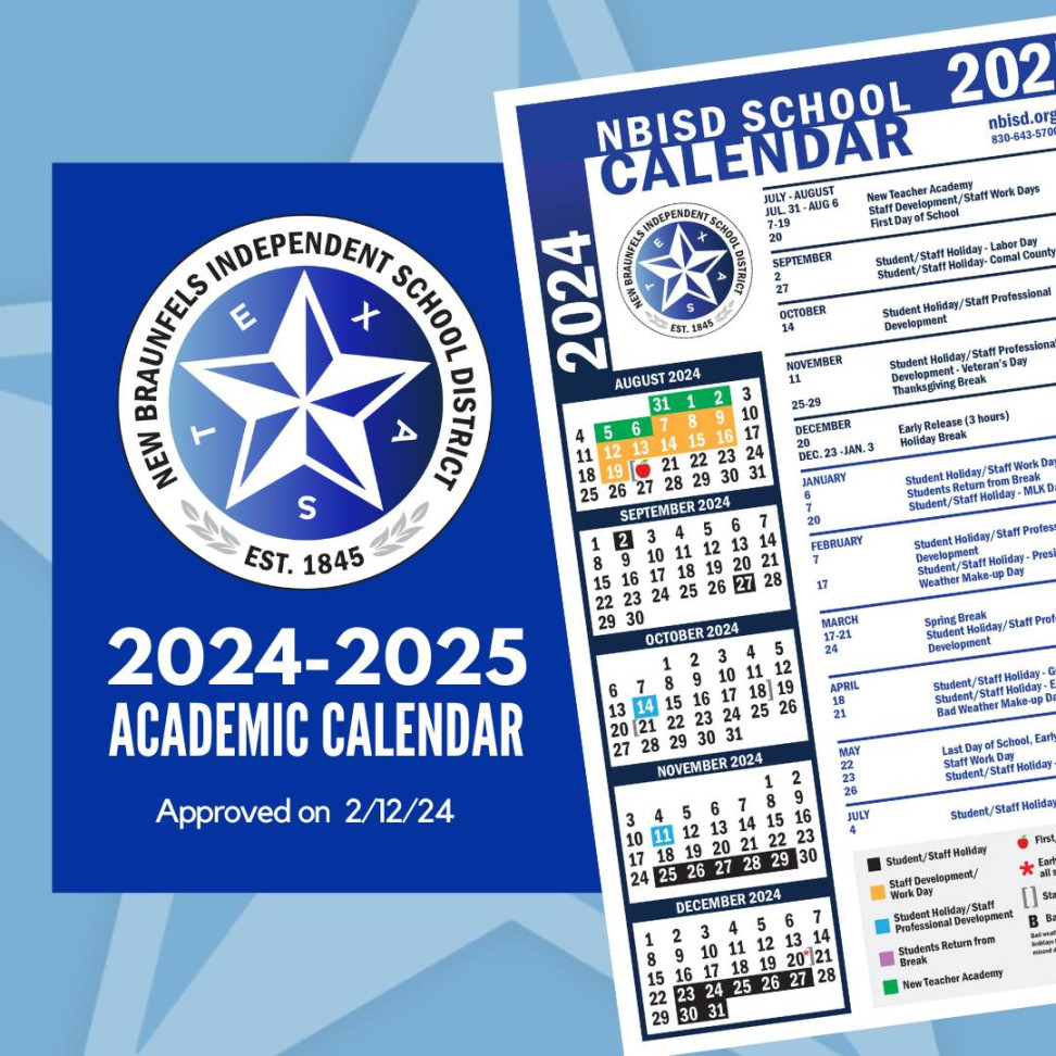 Board approves - school calendar - NBISD