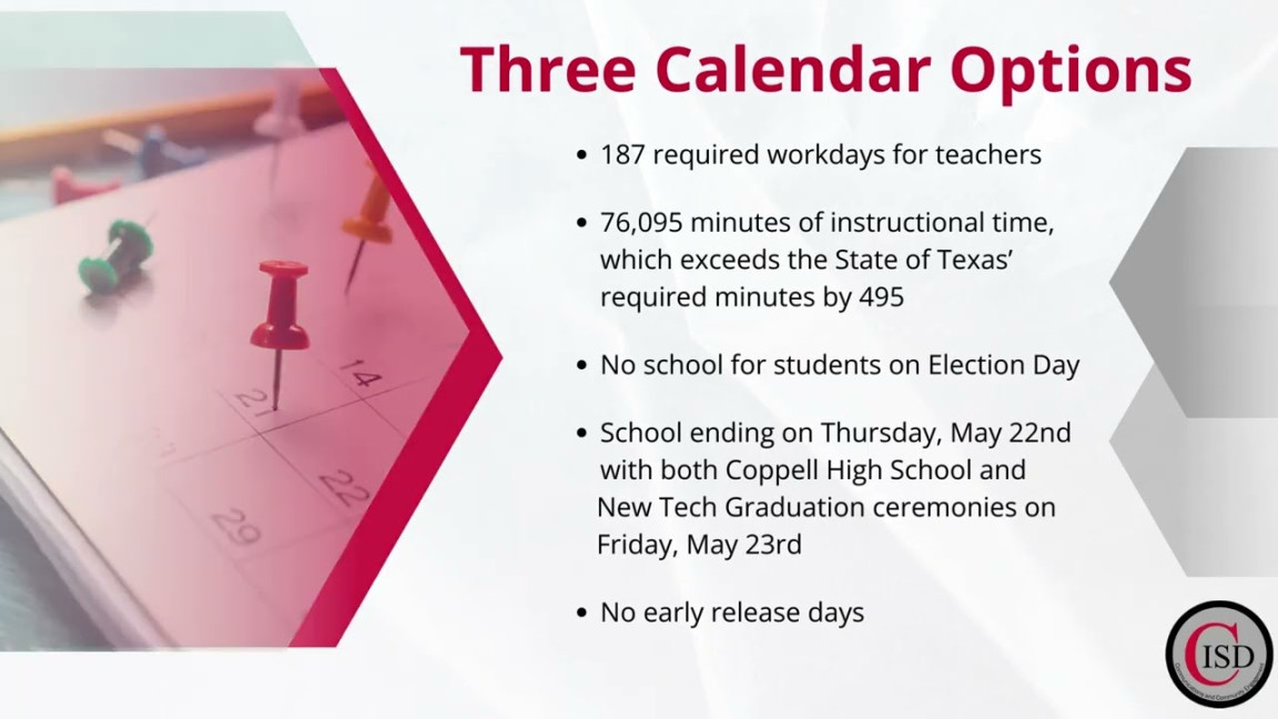 CISD Seeking Feedback on - Calendar Options Through