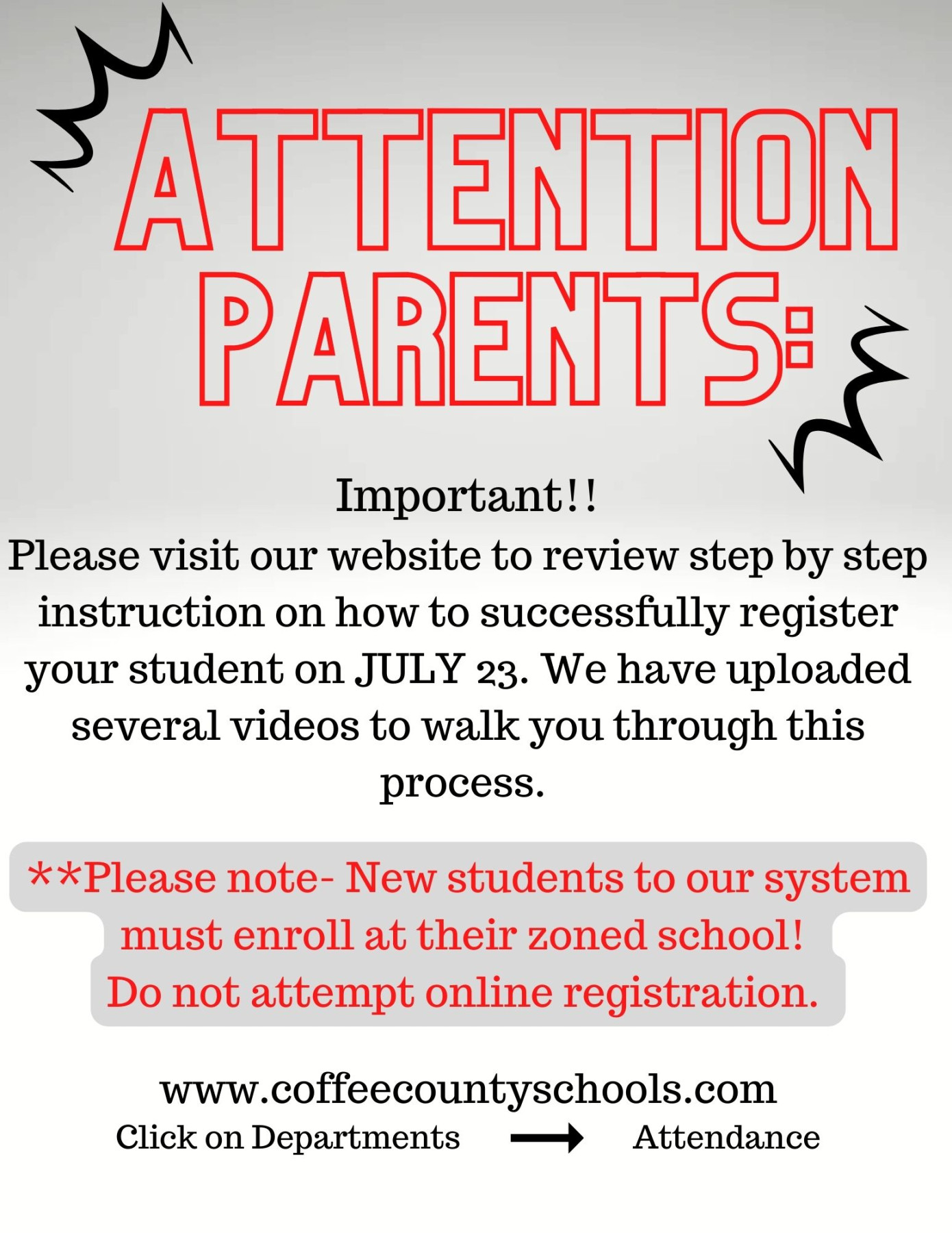 Coffee County Schools Announce Parents