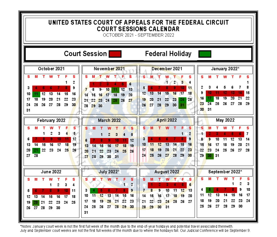 Freeborn County Court Calendar - Floral Printable Calendar