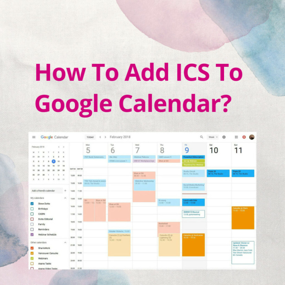 How To Add ICS To Google Calendar? - Weezly