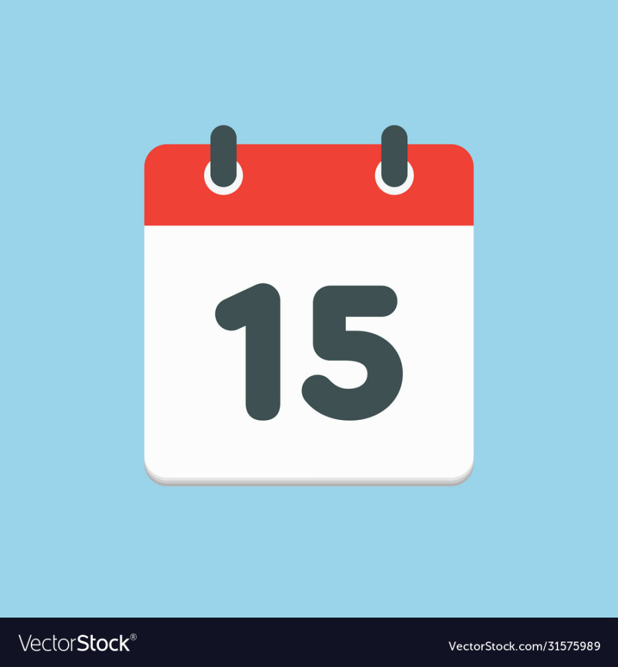 Icon list calendar day date number  Royalty Free Vector
