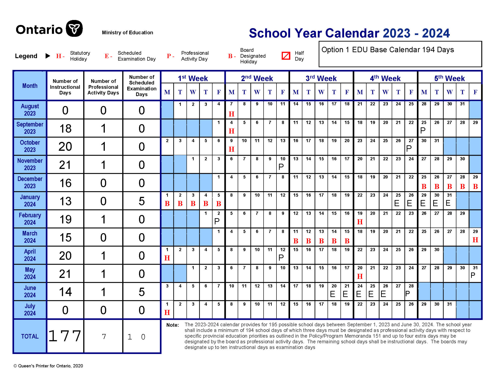 Input needed for - School Year Calendar - Hastings and