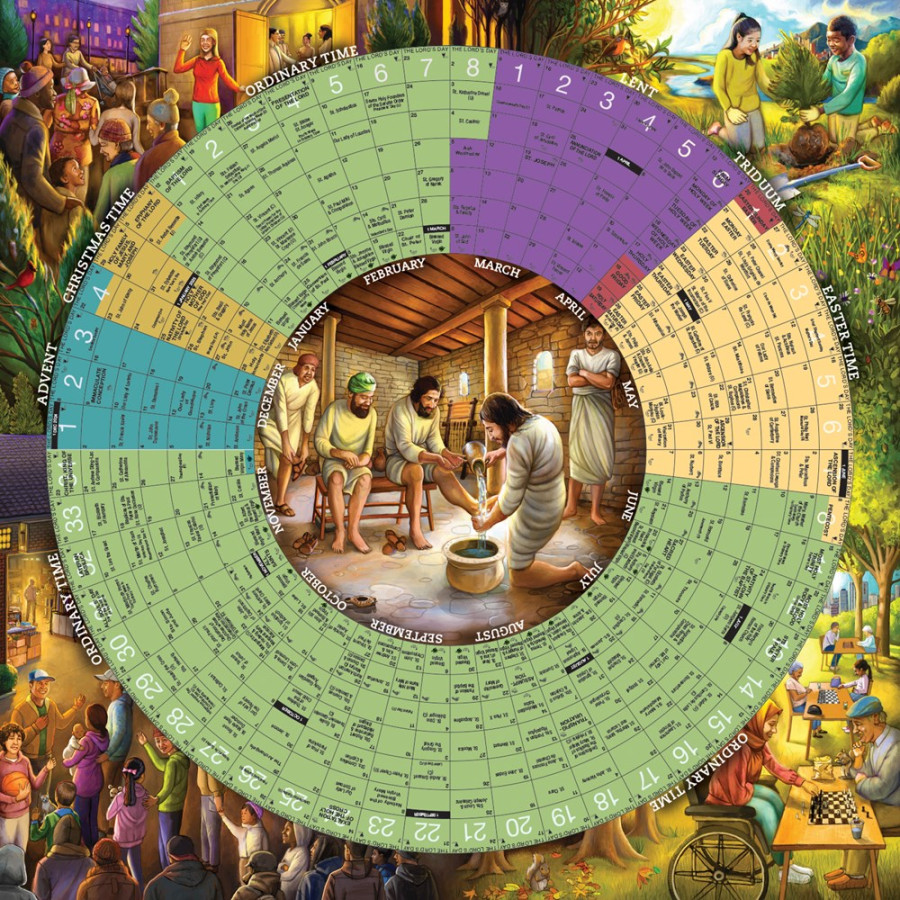 Year of Grace Liturgical Calendar  Laminated Poster