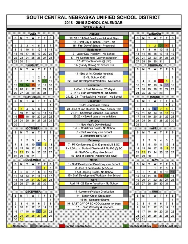Remarkable School Calendar Charlotte County – Printable Blank