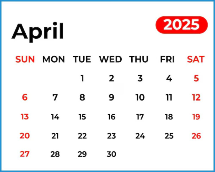 April  Calendar: जानिए सभी त्योहार