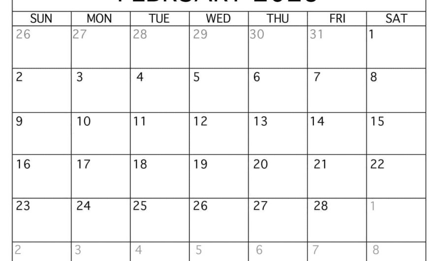 Calendar February 2025 Printable