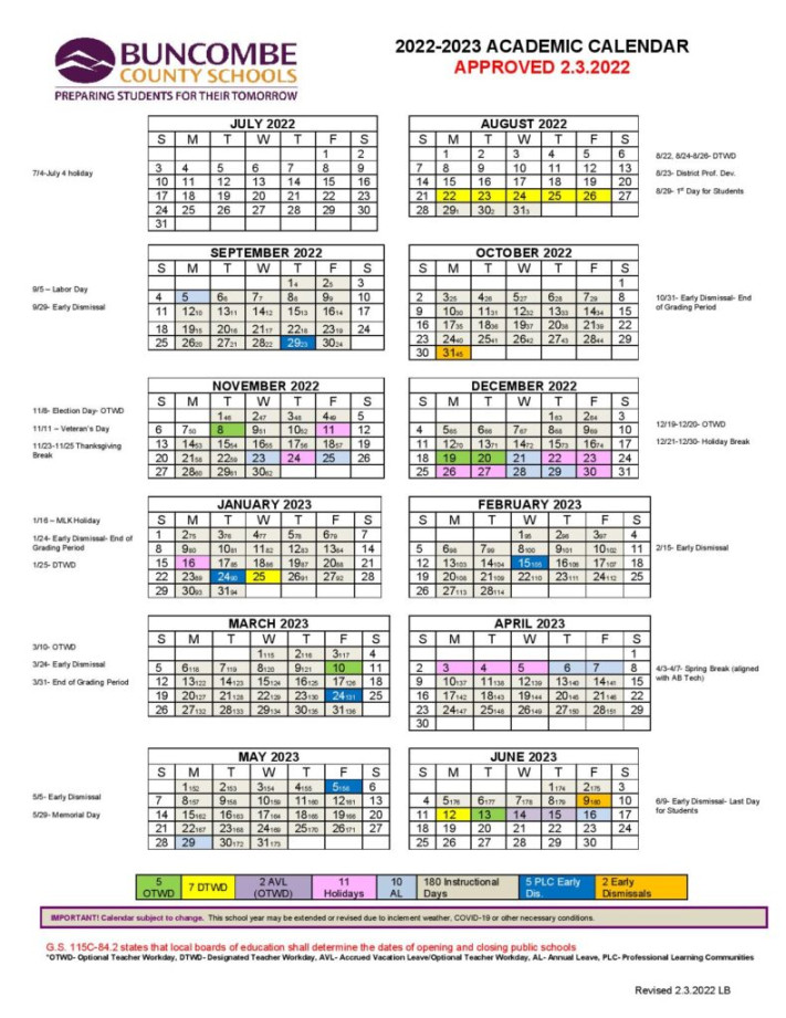 Campbell County Calendar - Printable Alphabet Charts