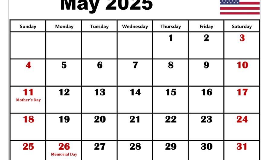 Calendar Of May 2025 With Holidays