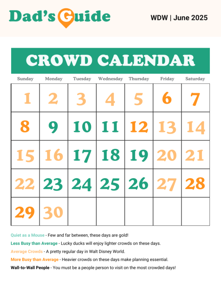 Disney World Crowd Calendars  - DadsGuidetoWDW