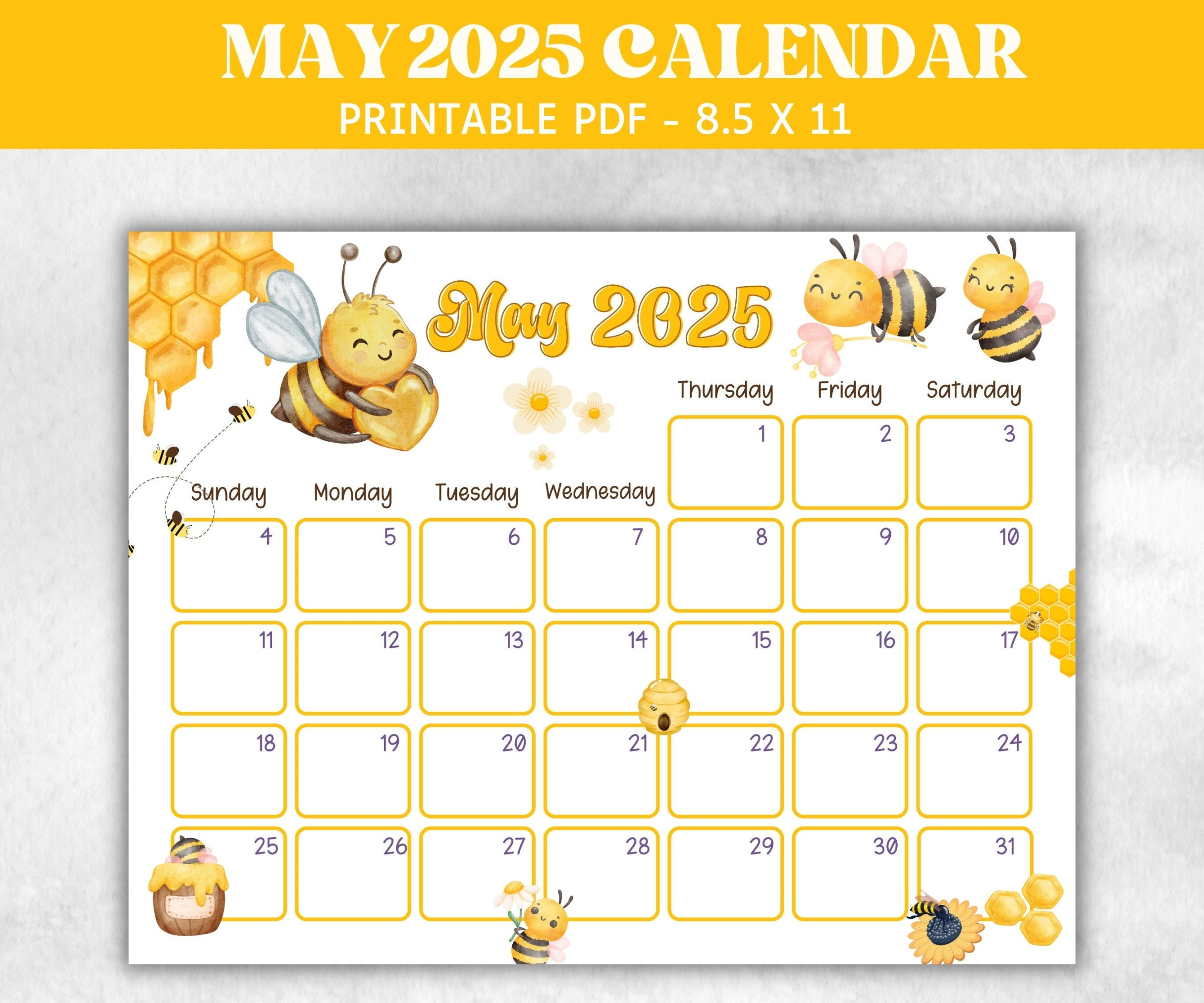 Kids May  Calendar, Printable  Calendar, Homeschool